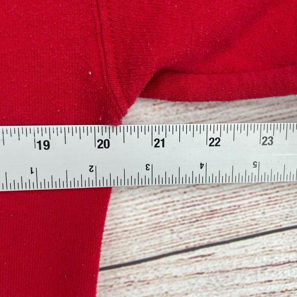 Vintage 90's Jerzees Ohio State Crew Neck Sweatshirt Women's Size Large Red - Picture 10 of 11